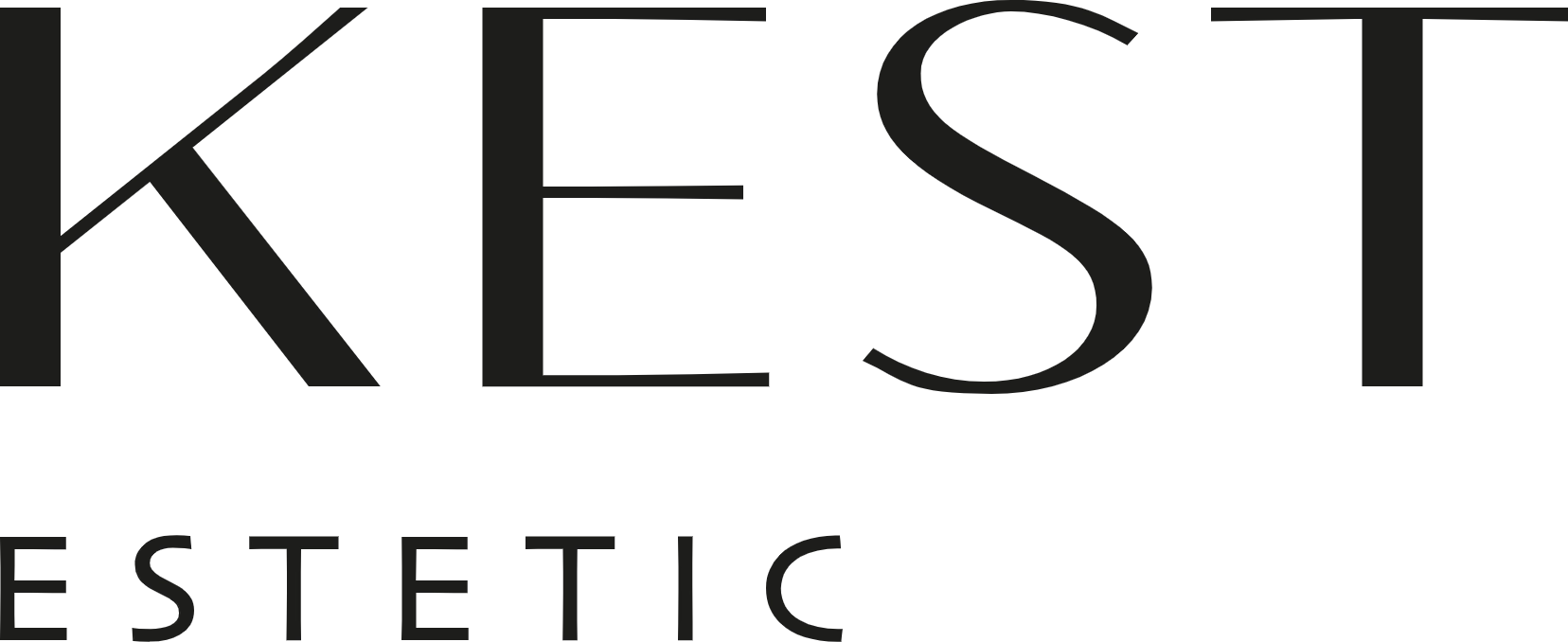 Kest estetic, černé logo horizontální